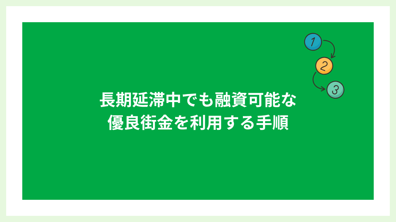 長期延滞中に融資可能な優良街金 大見出し画像