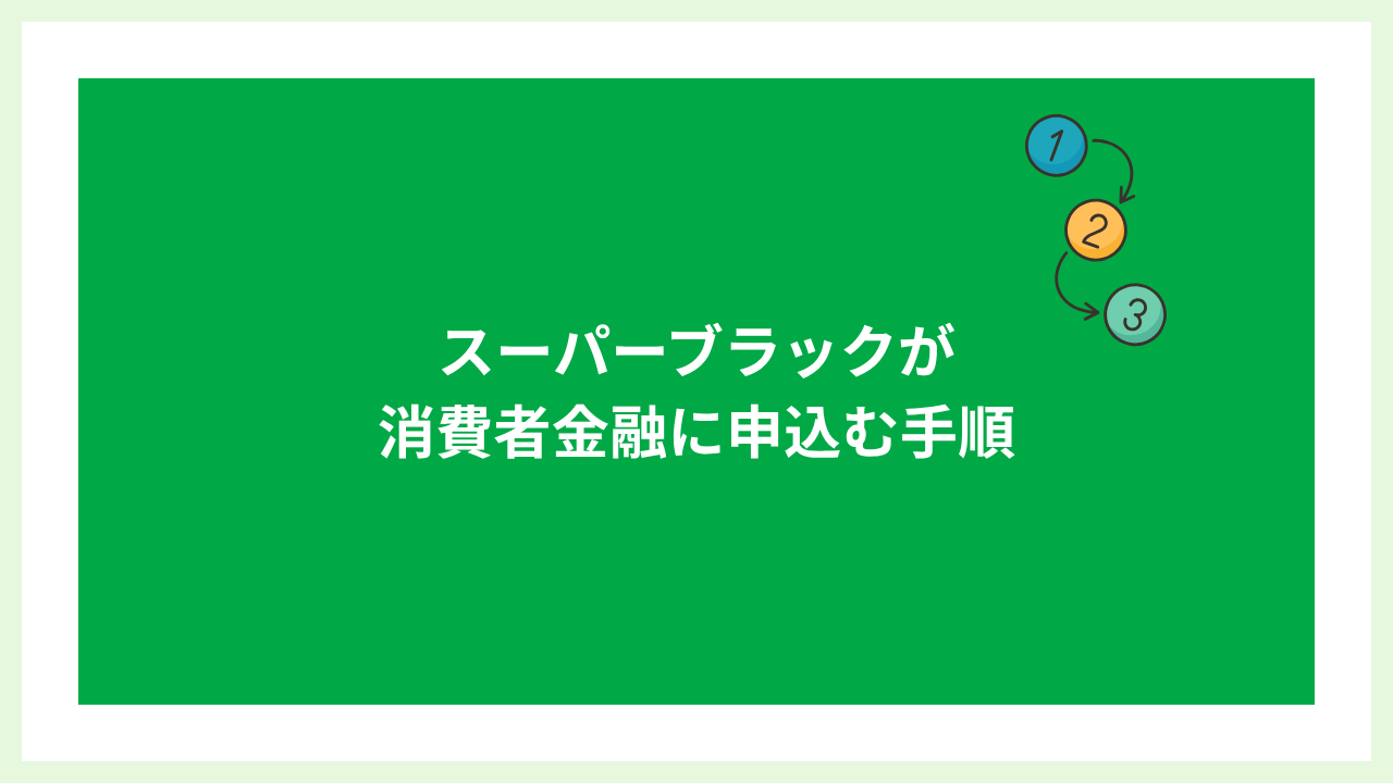 スーパーブラックでも借りれる消費者金融 大見出し直下画像