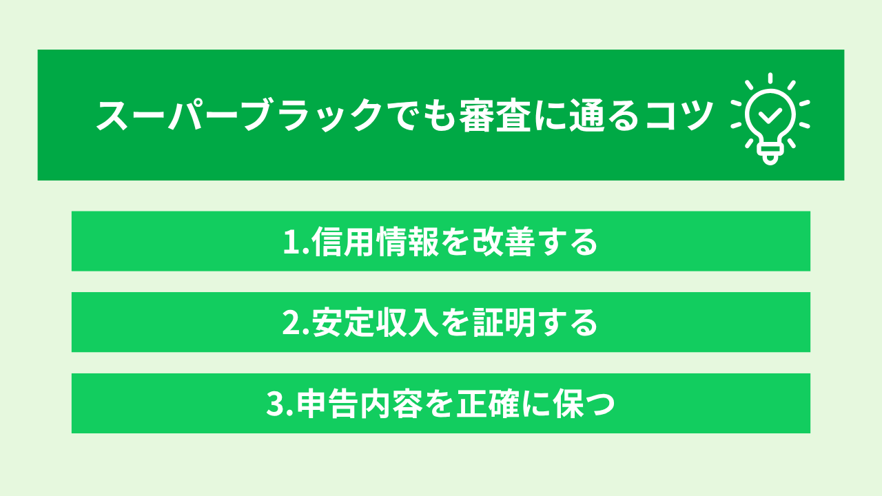 スーパーブラックでも借りれる消費者金融 大見出し直下画像